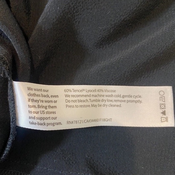 Eileen Fisher Womens Tencel Wrap Career Dress Size 14 Knee Length EUC - Picture 10 of 12